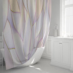 Purple Ornate Leaf Floral Pattern Shower Curtain - Deja Blue Studios