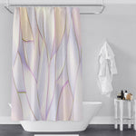 Purple Ornate Leaf Floral Pattern Shower Curtain - Deja Blue Studios