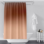 Burnt Autumn Orange Ombre Gradient Shower Curtain - Deja Blue Studios