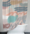 Whimsical Shower Curtain - Multi Color Abstract Squiggles - Deja Blue Studios