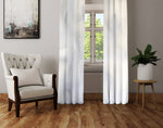 Abstract Window Curtains - Gray Smokey Swirl Pattern - Deja Blue Studios