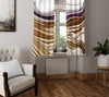 Abstract Window Curtain - Purple and Tan Wavy Sand Dunes - Deja Blue Studios