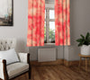 Abstract Window Curtain - Orange Smoky Pattern - Deja Blue Studios