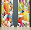 Abstract Window Curtain - Brightly Colored Kaleidoscope Print - Deja Blue Studios