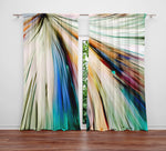 Abstract Window Curtain - Rainbow Watercolor Explosion - Deja Blue Studios