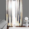 Abstract Window Curtain - Brown and Beige Winter Forest - Deja Blue Studios